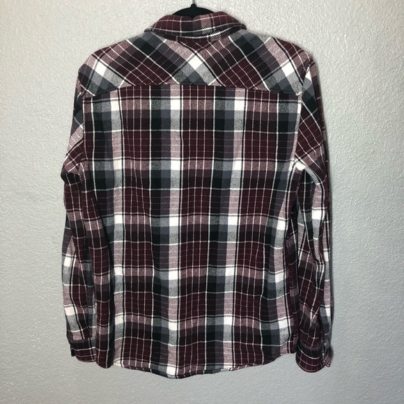 American Eagle Outfitters Mens Classic Fit Flannel Plaid Button Down Shirt - Picture 2 of 5